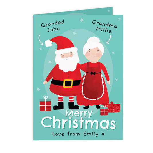Personalised Mr & Mrs Claus Card