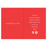 Personalised I love You More than the Cat Card