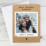 Personalised Rustic Polaroid Photo Upload Card