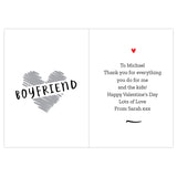 Personalised Happy Valentine's Day Card