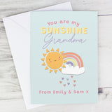 Personalised You Are My Sunshine Card