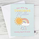 Personalised You Are My Sunshine Card