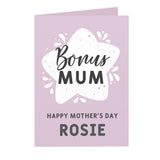 Personalised To My Bonus Mum Card