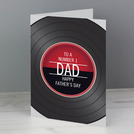 Personalised Vintage Record Card