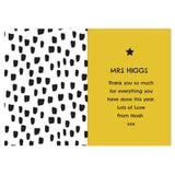 Personalised World's Best Teacher Trophy Greeting Card