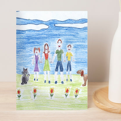 Personalised Photo Upload Card - Gaegu Font