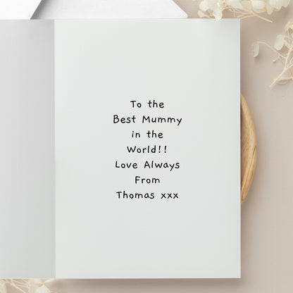 Personalised Photo Upload Card - Gaegu Font