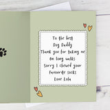 Personalised From the Dog Photo Upload Card