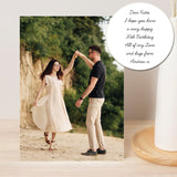 Personalised Photo Upload Card - Cursive Font