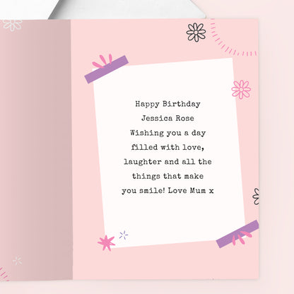 Personalised Photo Upload Polaroid Birthday Card