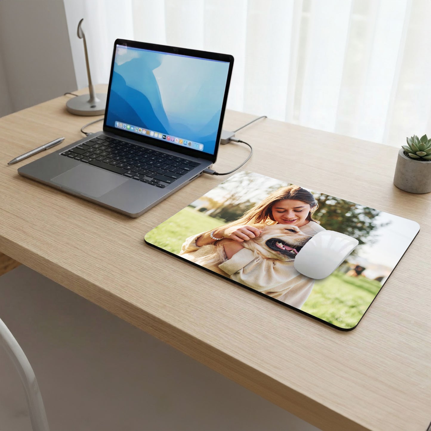 Personalised Large Photo Mouse Mat 30 x 39cm