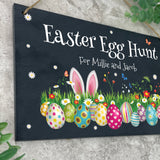 Personalised Colourful Easter Slate Hanging Sign 25 x 15cm