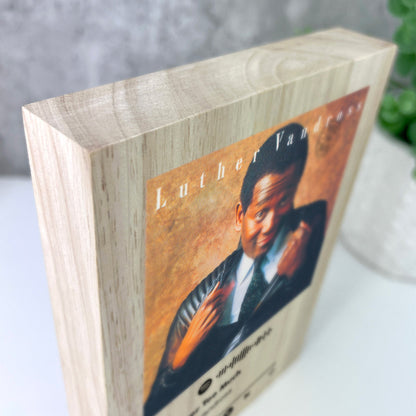 Personalised Freestanding Our Song Photo Giant Wooden Block (21cm x 15cm)