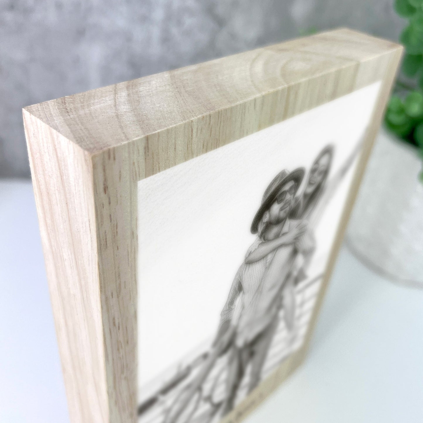 Personalised Giant Wooden Block Gift with AI Photo Effects