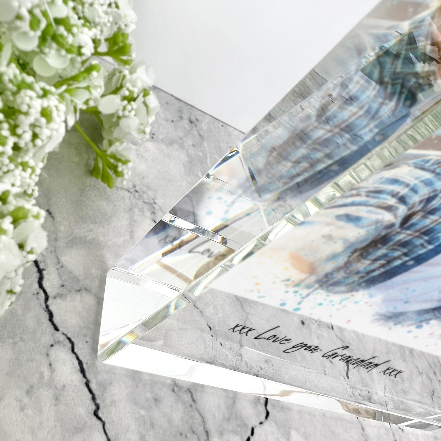 Personalised Giant Crystal Block Gift with AI Photo Effects