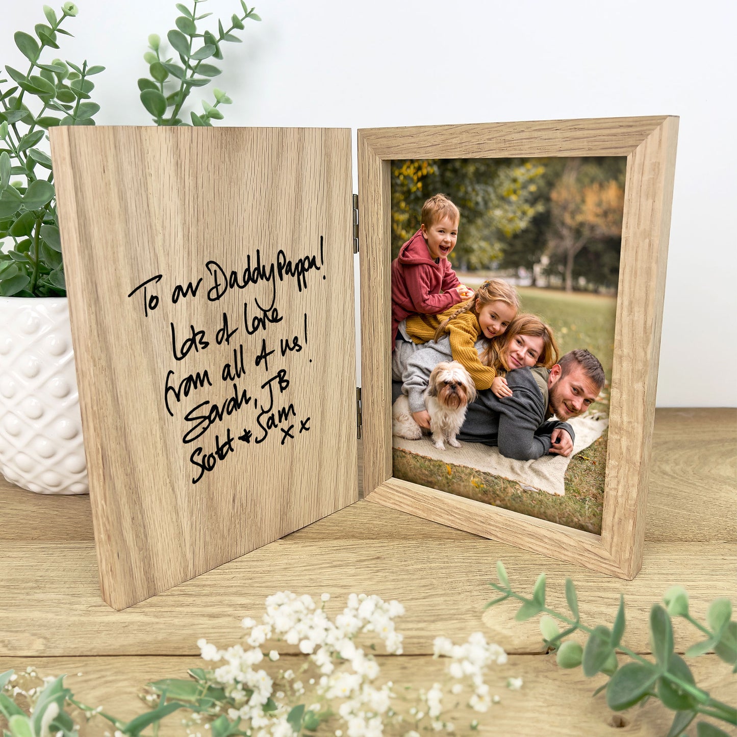 Personalised Handwriting Book Photo Frame