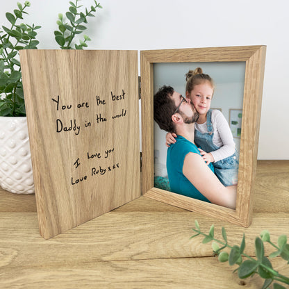 Personalised Handwriting Book Photo Frame