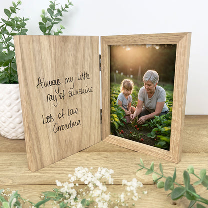 Personalised Handwriting Book Photo Frame