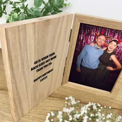 Personalised 'Any Occasion' Book Photo Frame