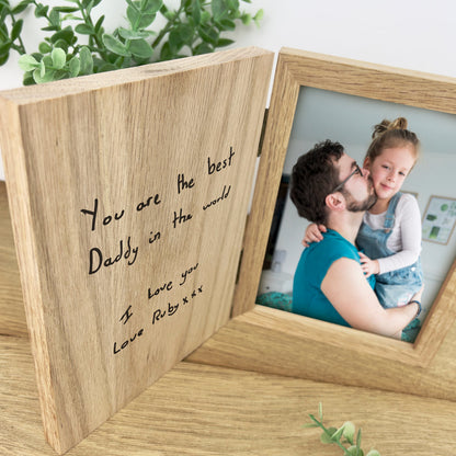 Personalised Handwriting Book Photo Frame