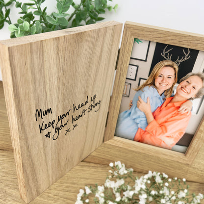 Personalised Handwriting Book Photo Frame