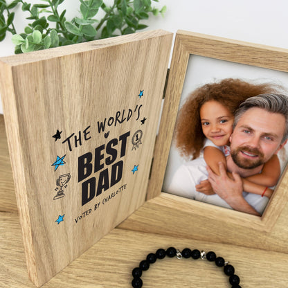 Personalised The World's Best Dad Book Photo Frame