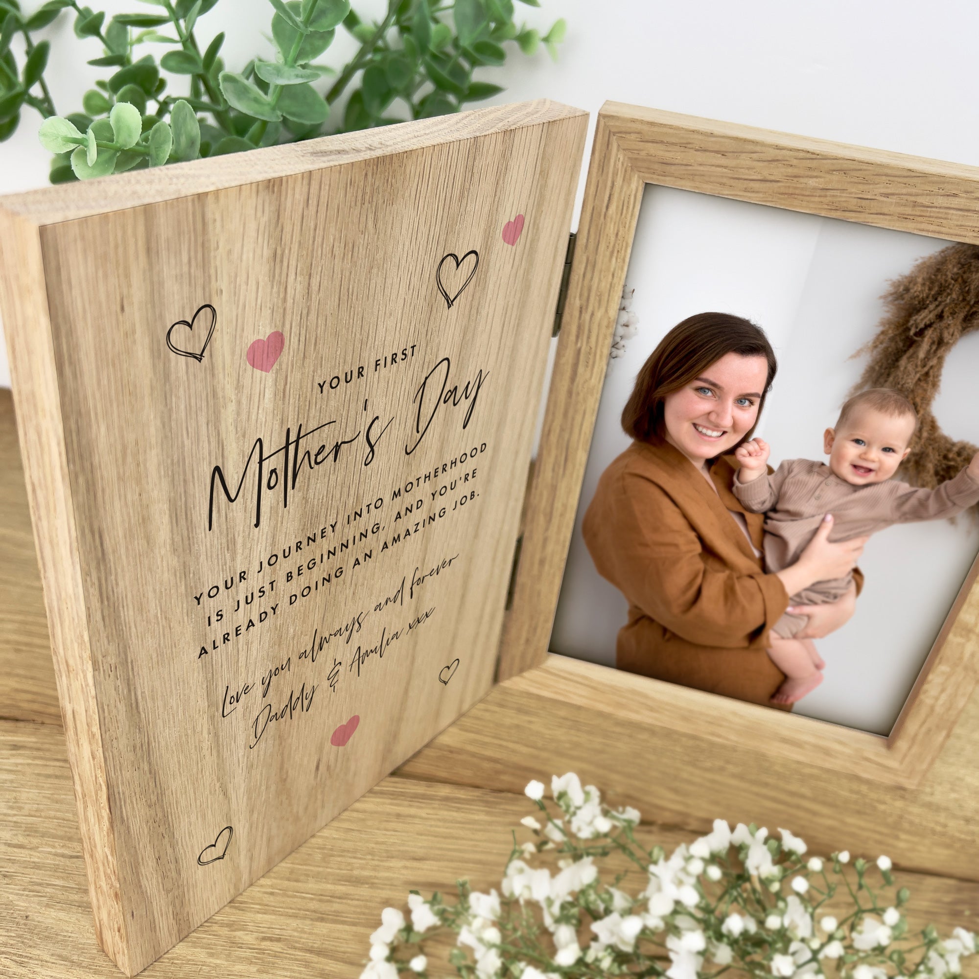 Personalised First Mother's Day Book Photo Frame