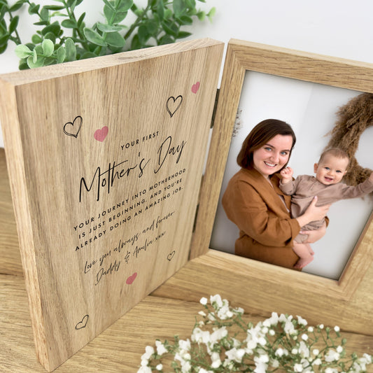 Personalised First Mother's Day Book Photo Frame