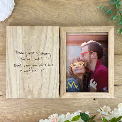 Personalised Handwriting Book Photo Frame
