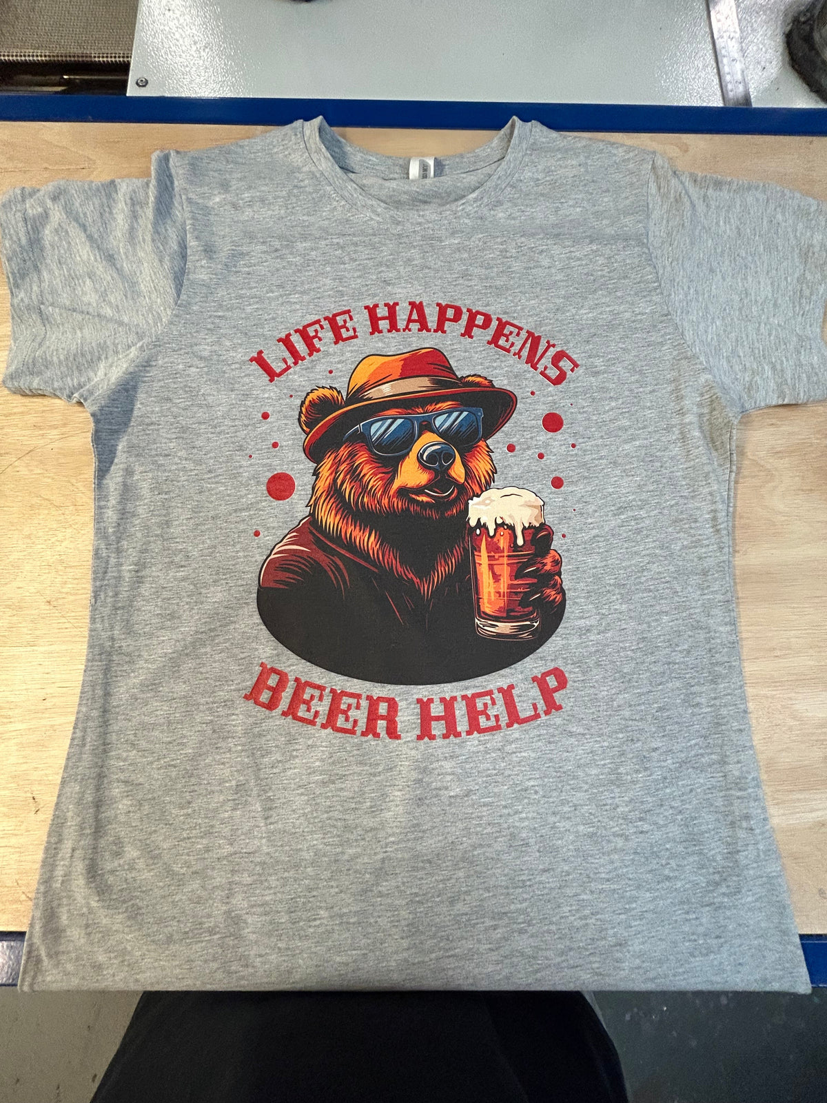 Life Happens Beer Help Adults T-Shirt