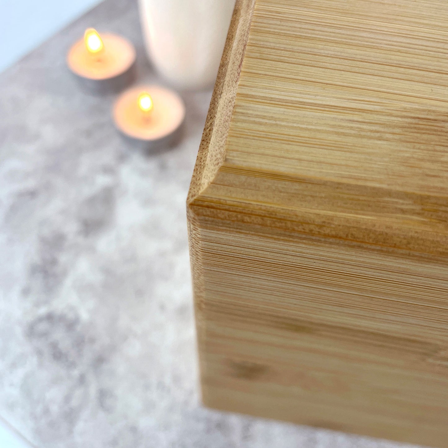 Personalised Bamboo Urn For Pet Cremation Ashes - Dog/Cat Design