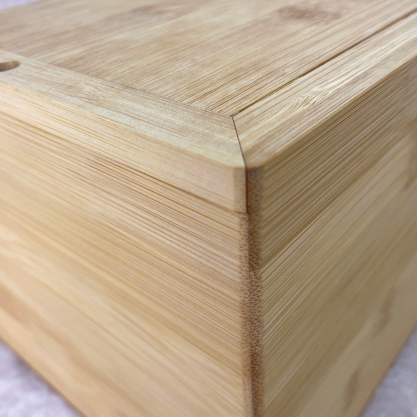 Personalised Bamboo Urn For Cremation Ashes - Name & Icon Design