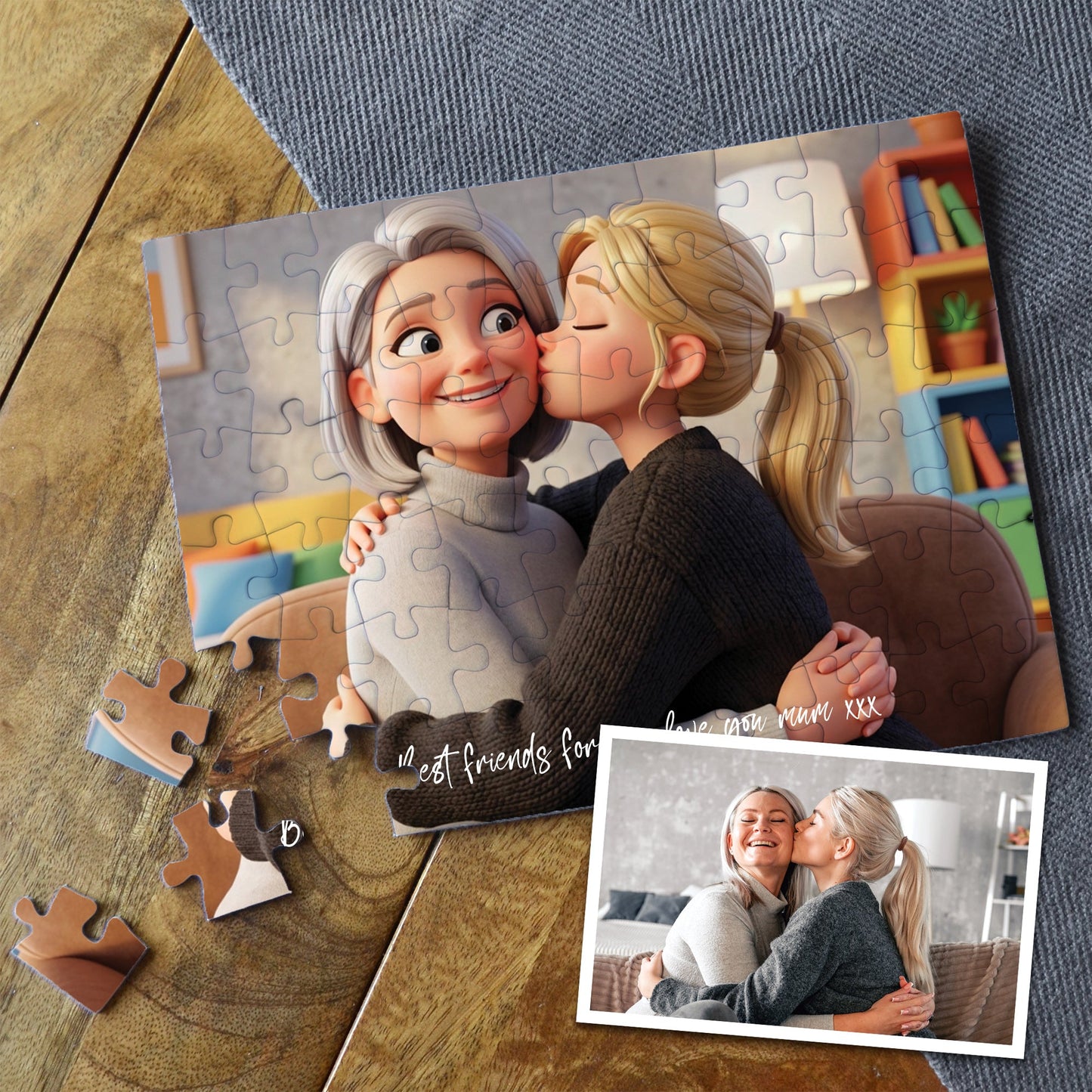 Your Favourite Photo Jigsaw with AI Photo Effects - 300 Pcs + Metal Gift Tin