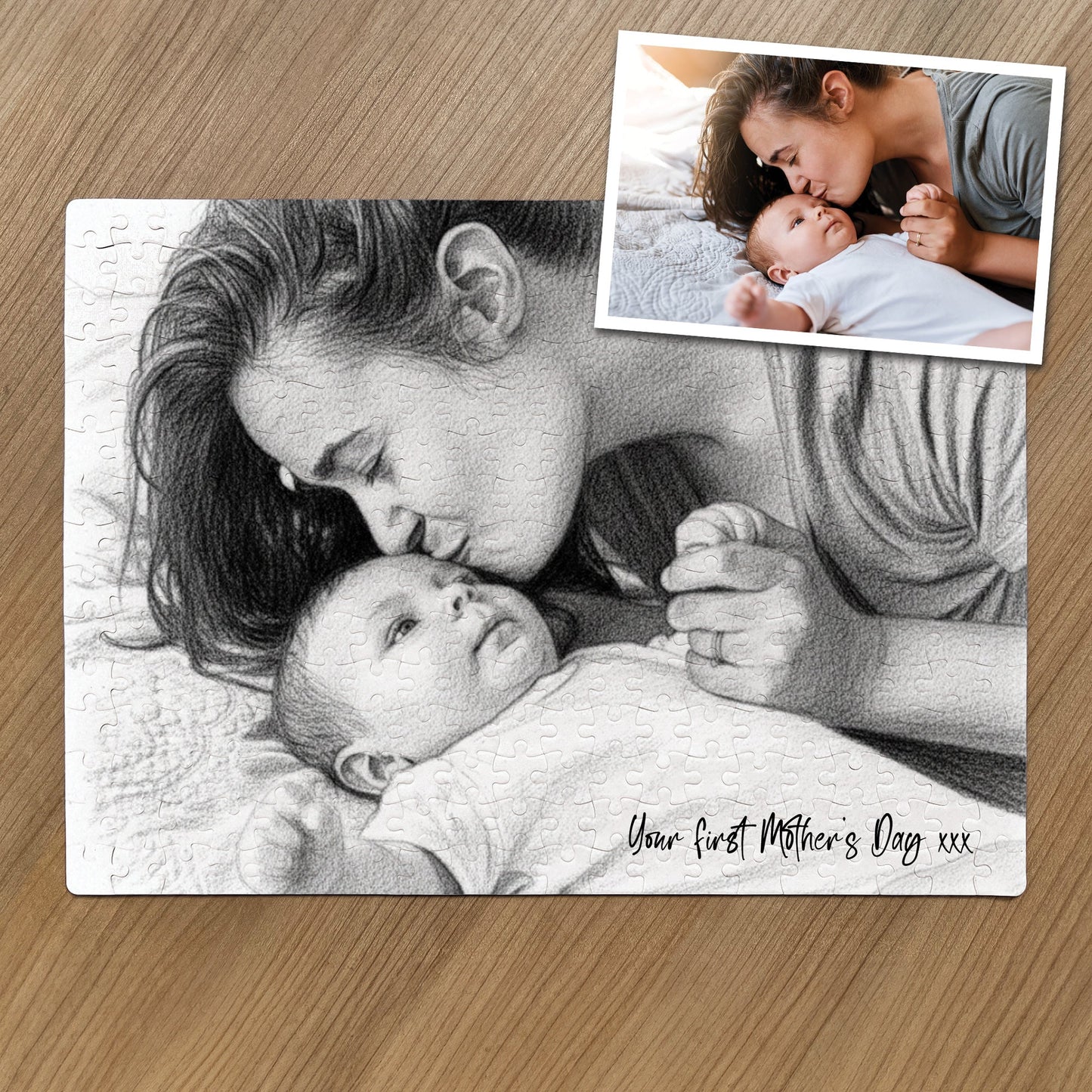 Your Favourite Photo Jigsaw with AI Photo Effects - 300 Pcs + Metal Gift Tin