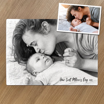 Your Favourite Photo Jigsaw with AI Photo Effects - 300 Pcs + Metal Gift Tin