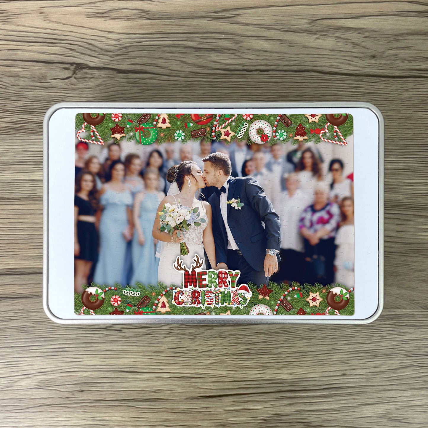 Christmas Treats Photo Upload Jigsaw 300 Pcs + Metal Gift Tin