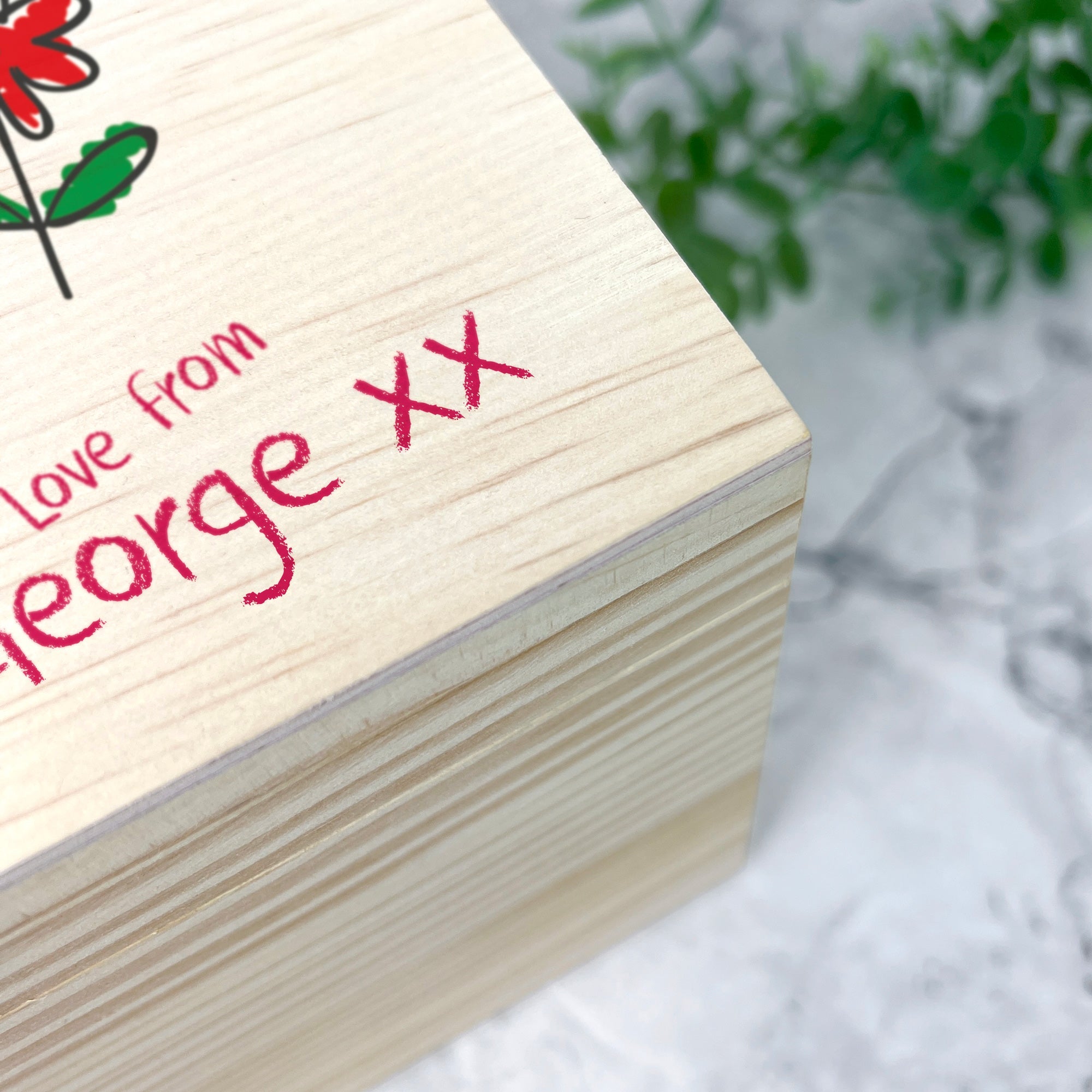 Personalised 'Our Adventures Together' Wooden Memory Box From The Kids/Grandkids - 5 Sizes