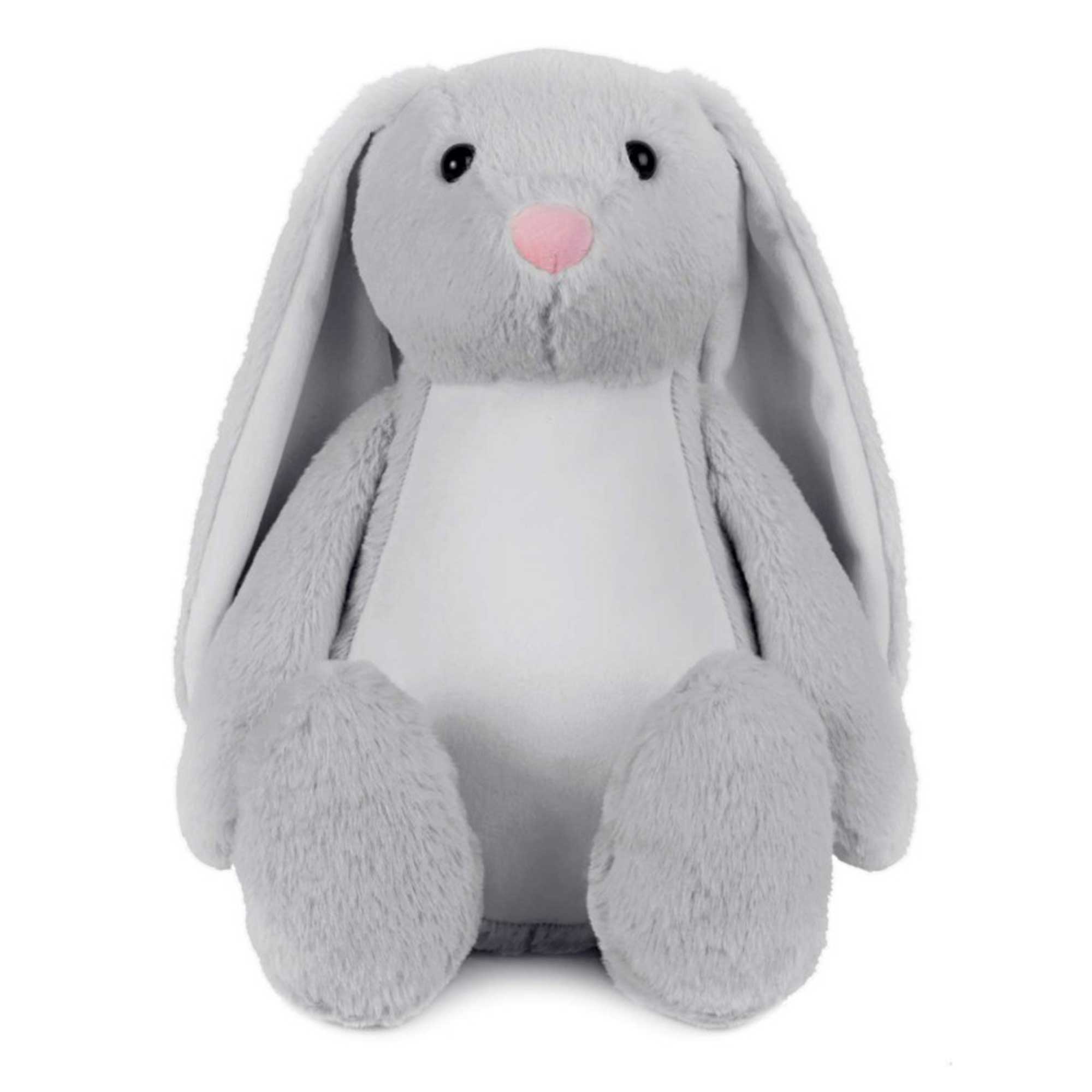 Personalised Photo Record-A-Voice Keepsake Memory Bunny - Grey