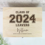 Personalised 'Class Of 2025' Leavers Memory Box - 5 Sizes