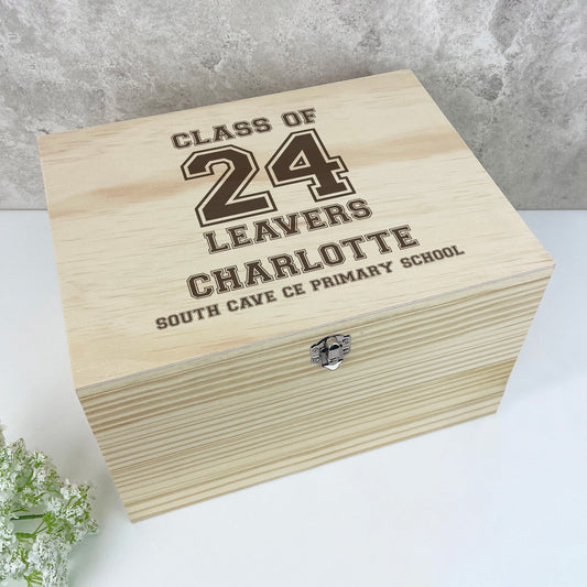 Personalised 'Class Of 25' School Leavers Memory Box - 5 Sizes