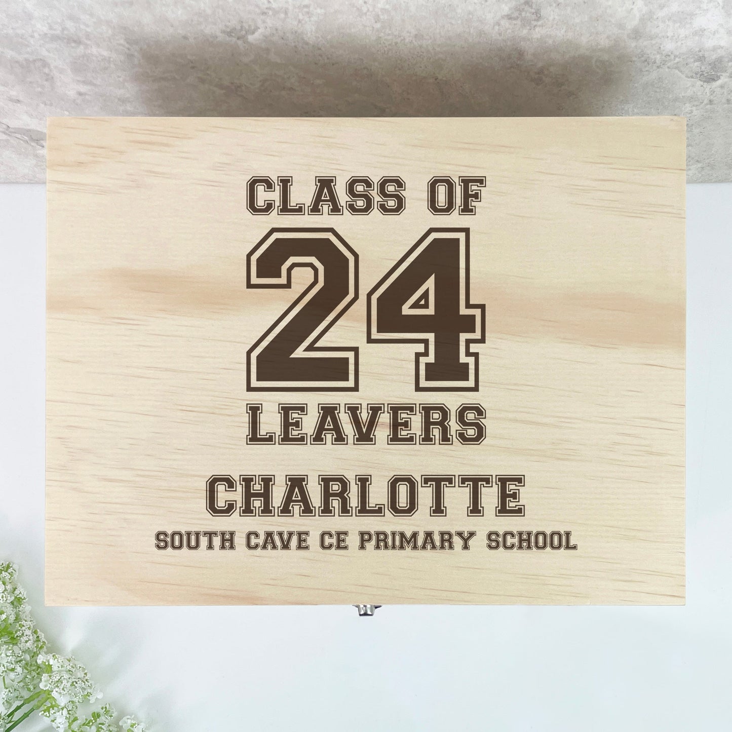 Personalised 'Class Of 25' School Leavers Memory Box - 5 Sizes