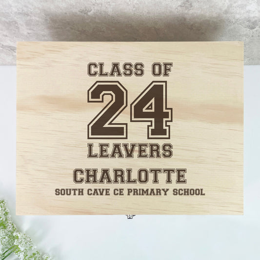 Personalised 'Class Of 25' School Leavers Memory Box - 5 Sizes