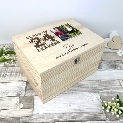 Personalised 'Class Of' School Leavers Photo Memory Box - 5 Sizes