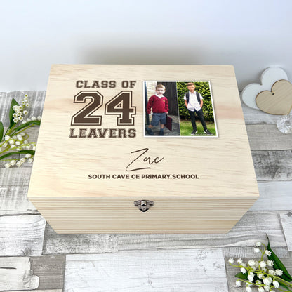 Personalised 'Class Of' School Leavers Photo Memory Box - 5 Sizes