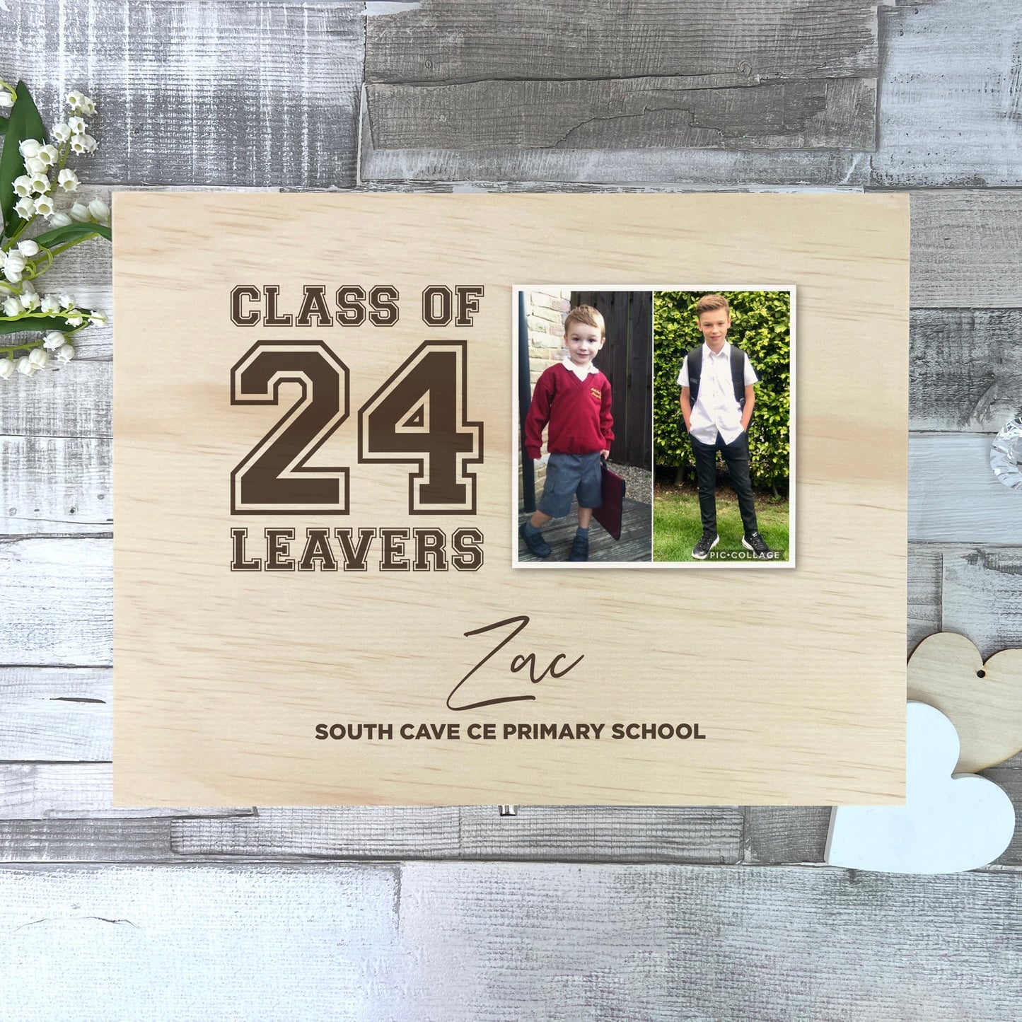 Personalised 'Class Of' School Leavers Photo Memory Box - 5 Sizes