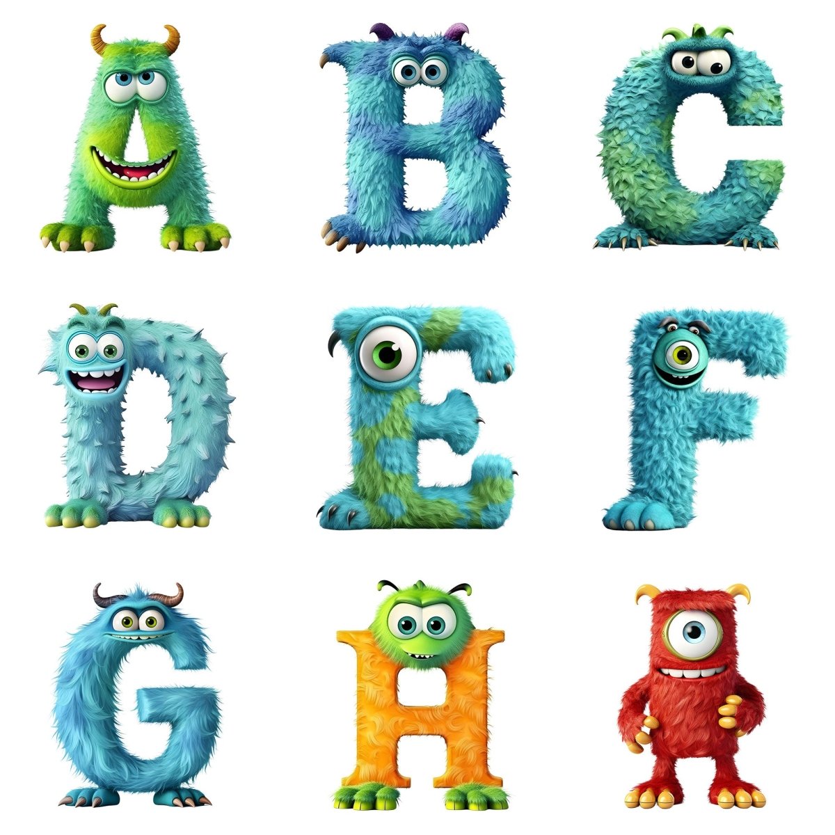 Personalised Monster Alphabet Grey Plush Teddy Bear 42cm | Children's Birthday or Christening Gift - The Lovely Keepsake Company