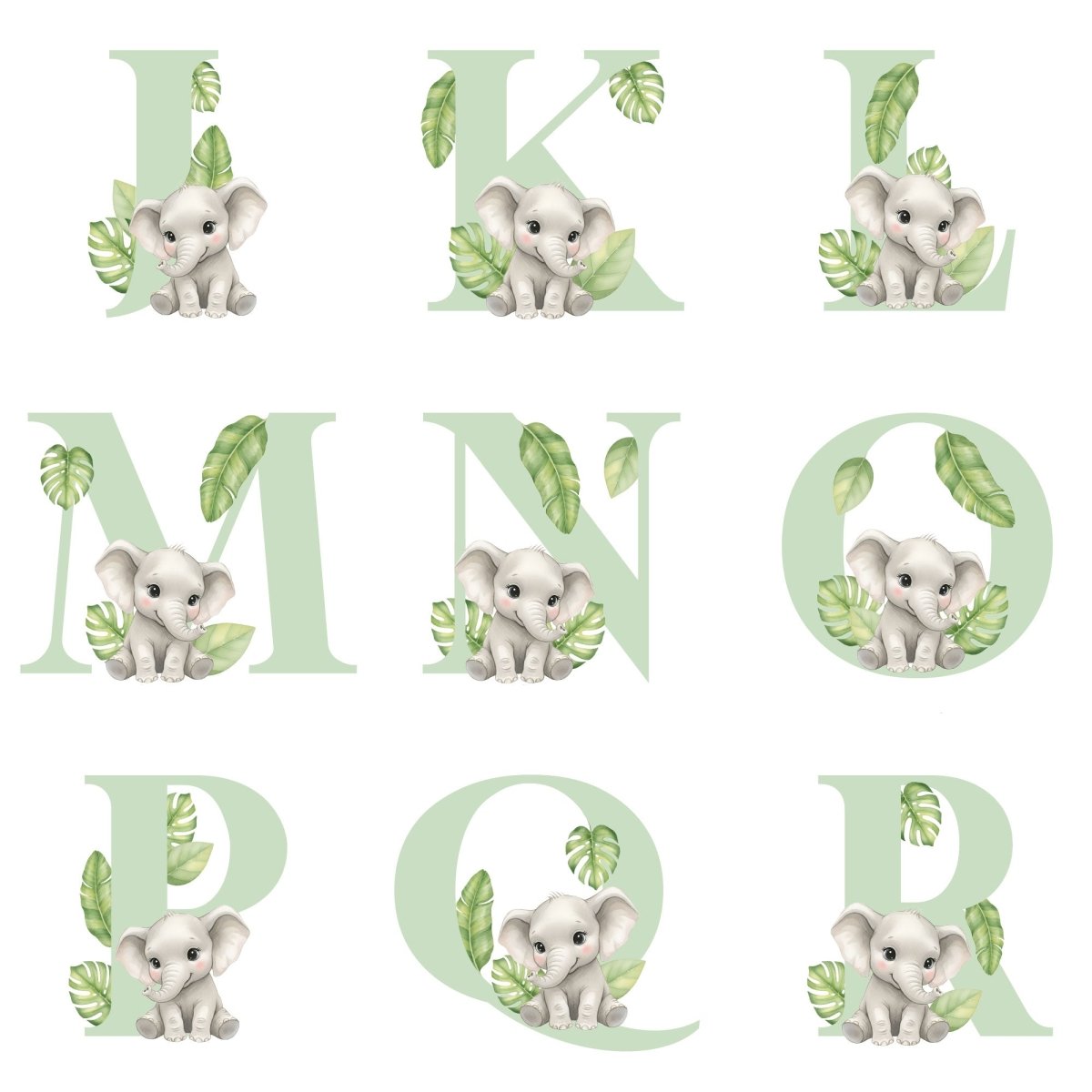 Personalised Animal Alphabet Grey Teddy Bear | New Baby, 1st Birthday or Christening Gift - The Lovely Keepsake Company