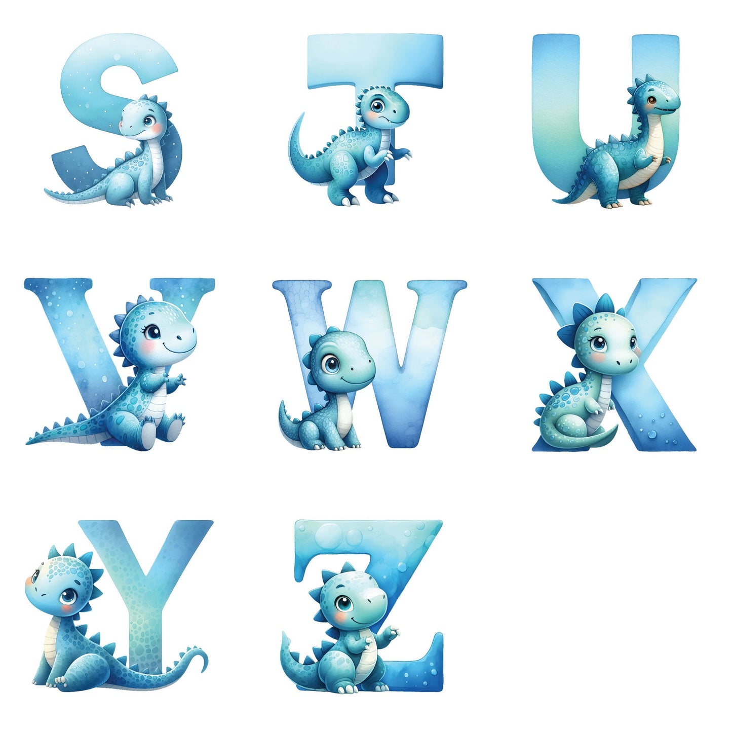 Personalised Dinosaur Alphabet Grey Plush Teddy Bear 42cm | New Baby, 1st Birthday & Christening Gift