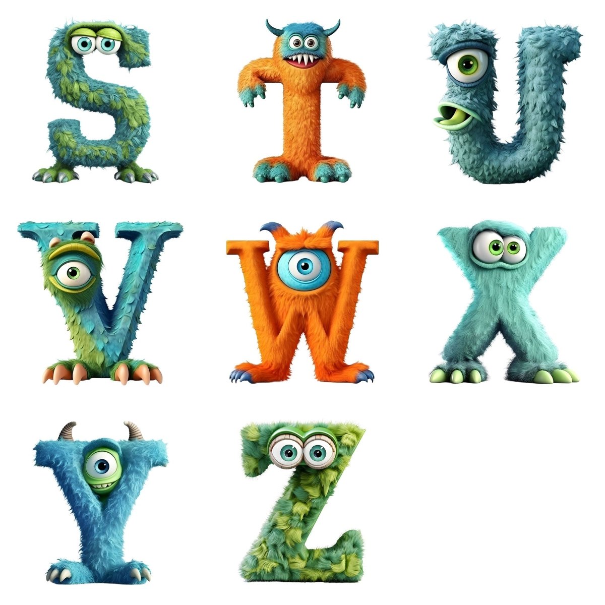 Personalised Monster Alphabet Grey Plush Teddy Bear 42cm | Children's Birthday or Christening Gift - The Lovely Keepsake Company