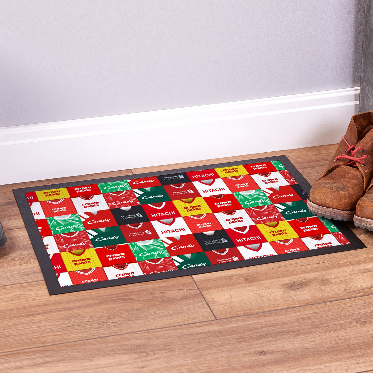 Liverpool Kit Montage - Retro Door Mat - 60cm x 40cm